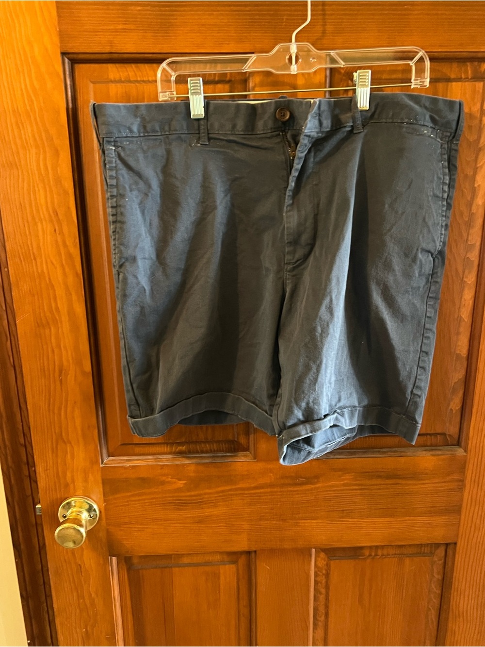 J. Crew Men's Navy Flat-Front Chino Shorts